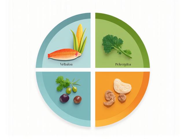 O schemă vizuală a 'Farfuriei Românești Echilibrate', împărțită în secțiuni pentru legume, proteine, carbohidrați și grăsimi sănătoase, cu exemple de alimente românești în fiecare secțiune.